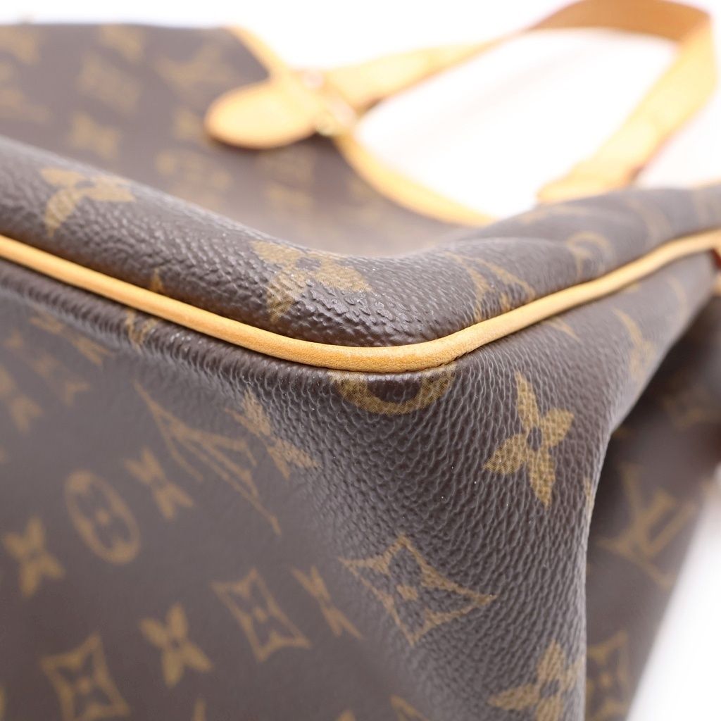 Louis Vuitton Monogram Batignolles Handbag Mini Tote Brown Leather Gold — view 6