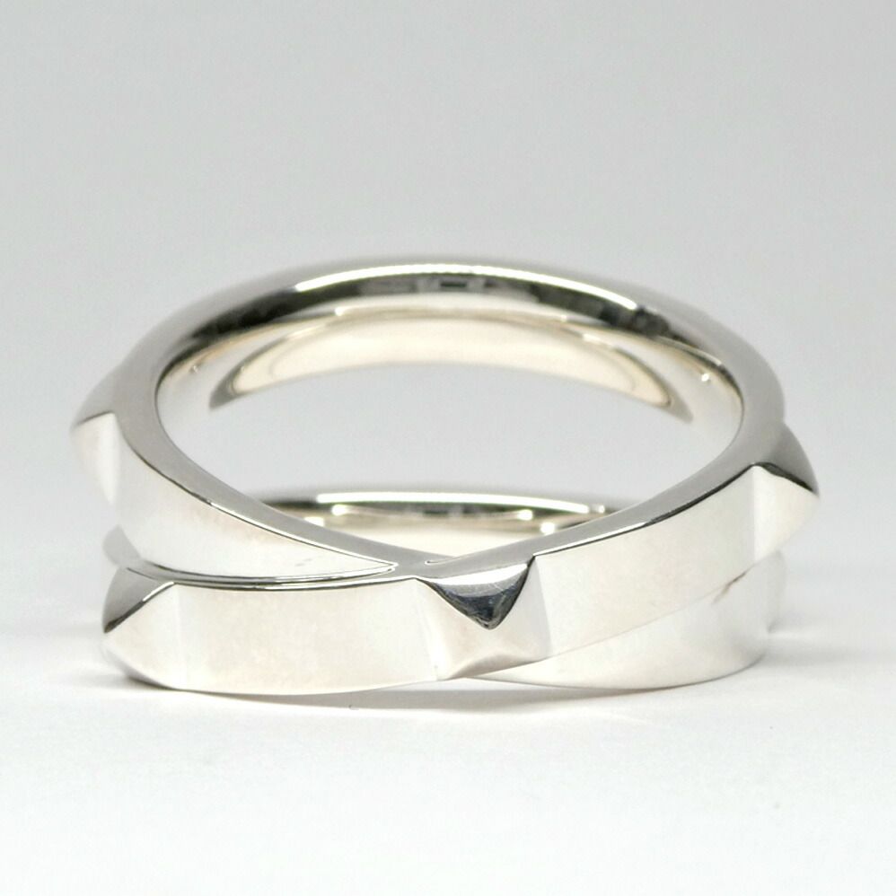 Hermes Ring Cour de Double 62 Silver — view 2