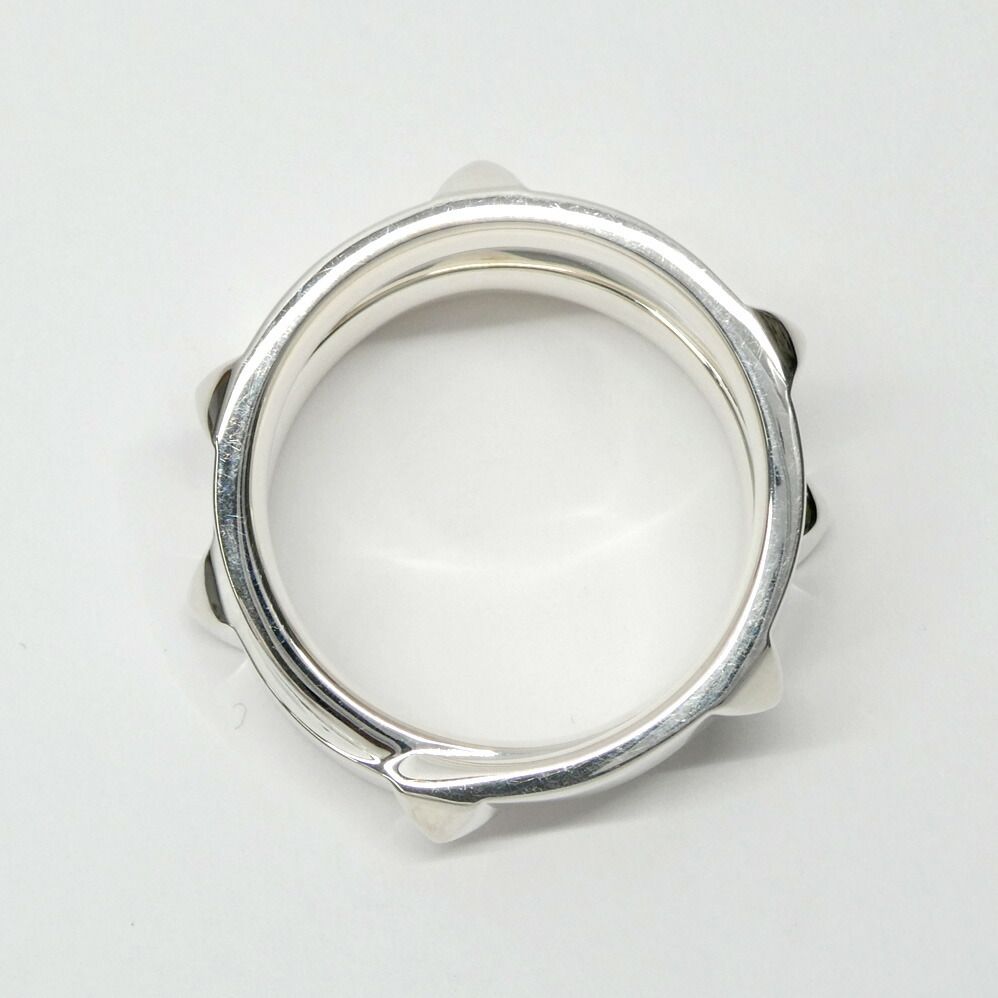 Hermes Ring Cour de Double 62 Silver — view 5