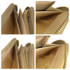Prada Saffiano Beige Gold Leather Wallet — view 6