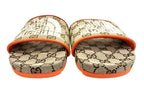 Gucci the North Face Collaboration GG Supreme Canvas Slide Sandals 40 Brown — view 3