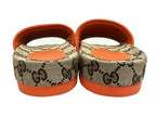 Gucci the North Face Collaboration GG Supreme Canvas Slide Sandals 40 Brown — view 4