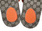 Gucci the North Face Collaboration GG Supreme Canvas Slide Sandals 40 Brown — view 8