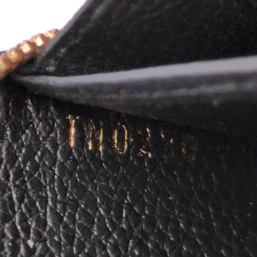 Louis Vuitton Monogram Empreinte Zippy Coin Purse Wallet Black — view 6