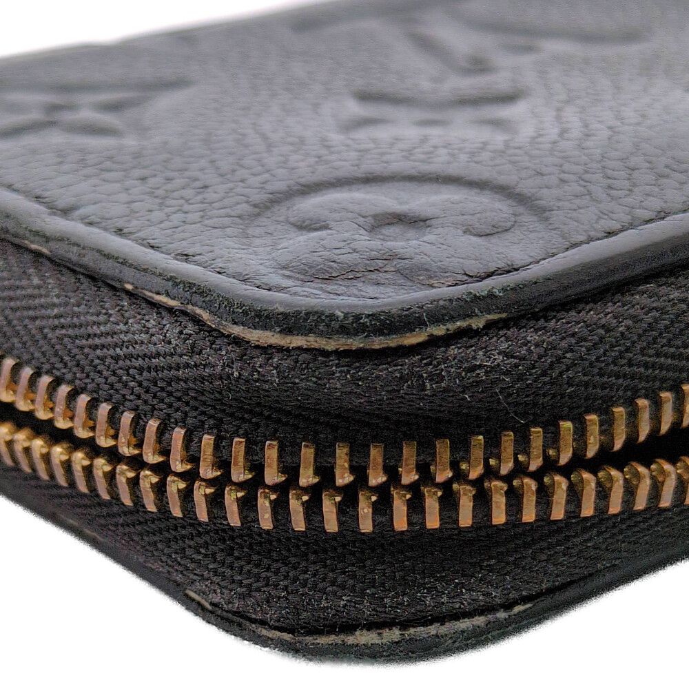 Louis Vuitton Monogram Empreinte Zippy Coin Purse Wallet Black — view 7