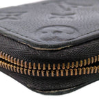Louis Vuitton Monogram Empreinte Zippy Coin Purse Wallet Black — view 7