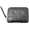Louis Vuitton Monogram Empreinte Zippy Coin Purse Wallet Black