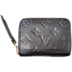 Louis Vuitton Monogram Empreinte Zippy Coin Purse Wallet Black