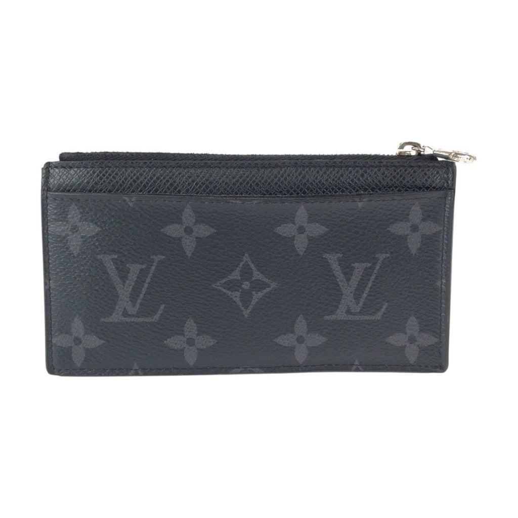 Louis Vuitton Monogram Eclipse Taiga Black Noir Card Case Coin — view 2