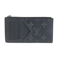 Louis Vuitton Monogram Eclipse Taiga Black Noir Card Case Coin