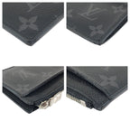 Louis Vuitton Monogram Eclipse Taiga Black Noir Card Case Coin — view 4