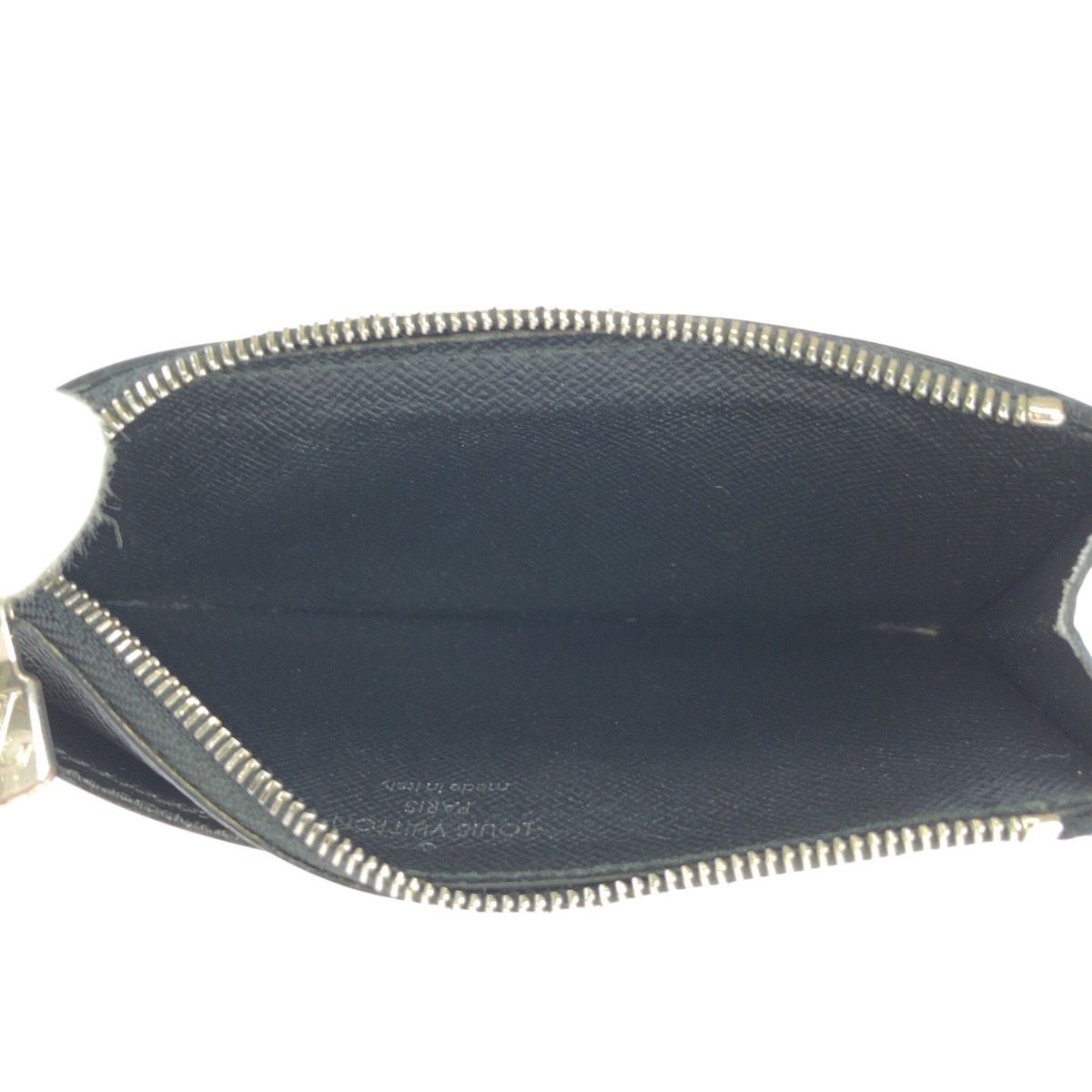 Louis Vuitton Monogram Eclipse Taiga Black Noir Card Case Coin — view 6