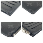 Louis Vuitton Monogram Eclipse Taiga Black Noir Card Case Coin — view 3