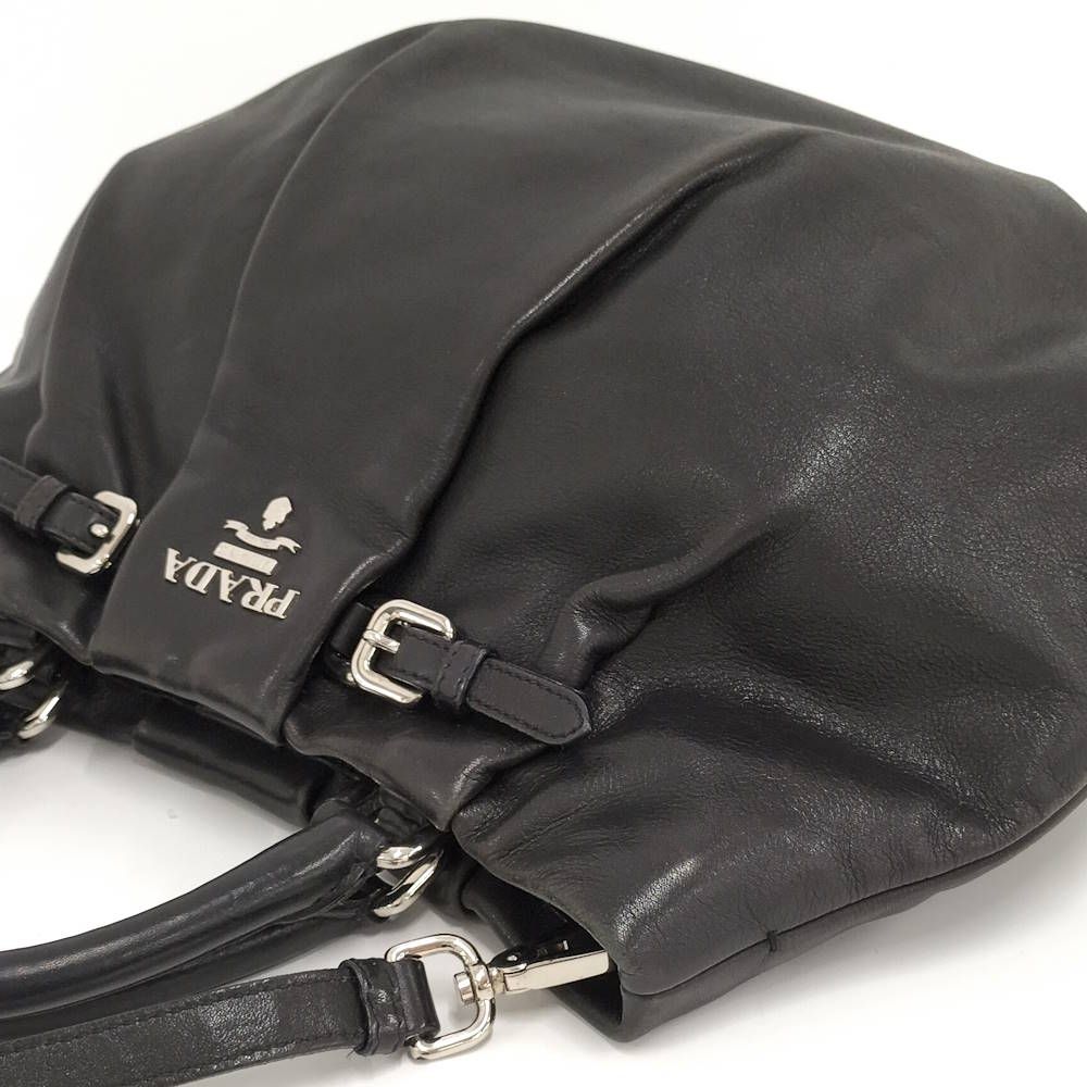 Prada 2-Way Bag Leather Black — view 3