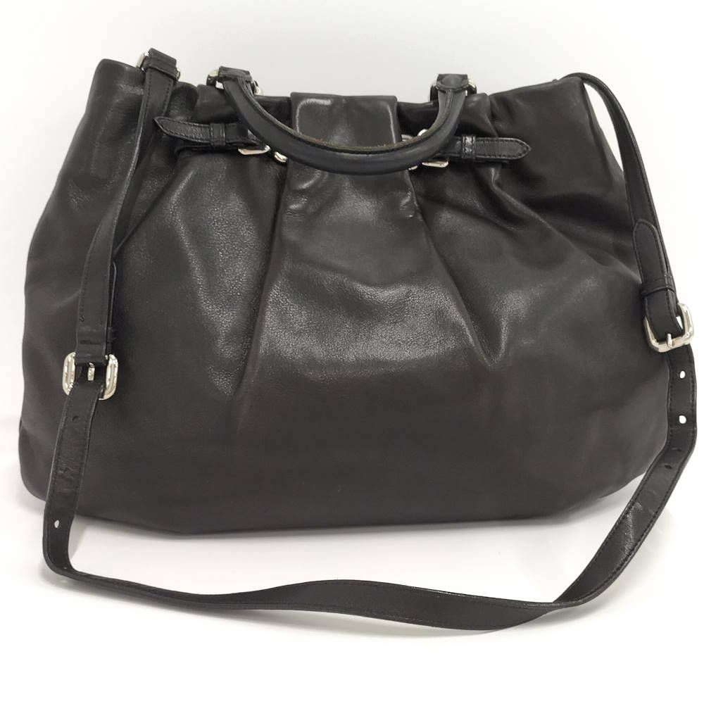 Prada 2-Way Bag Leather Black — view 2