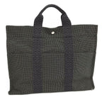 Hermes Her Line Tote MM Canvas Gray