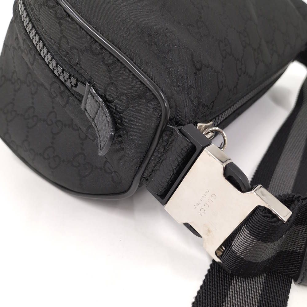 Gucci Waist Bag Nylon Black — view 4