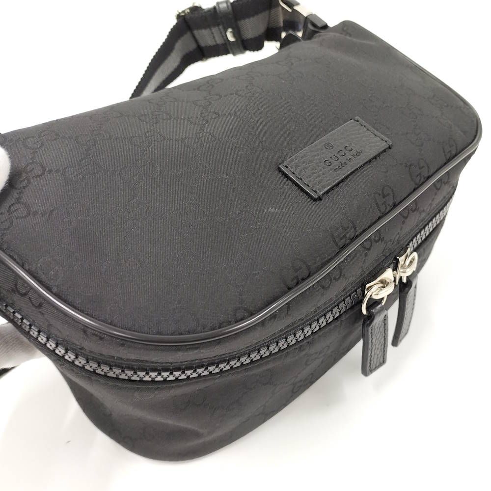 Gucci Waist Bag Nylon Black — view 6