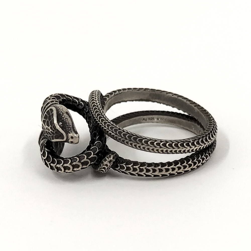 Gucci Garden Snake Ring Silver — view 4
