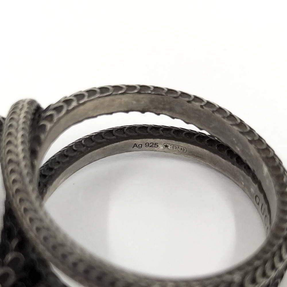 Gucci Garden Snake Ring Silver — view 6