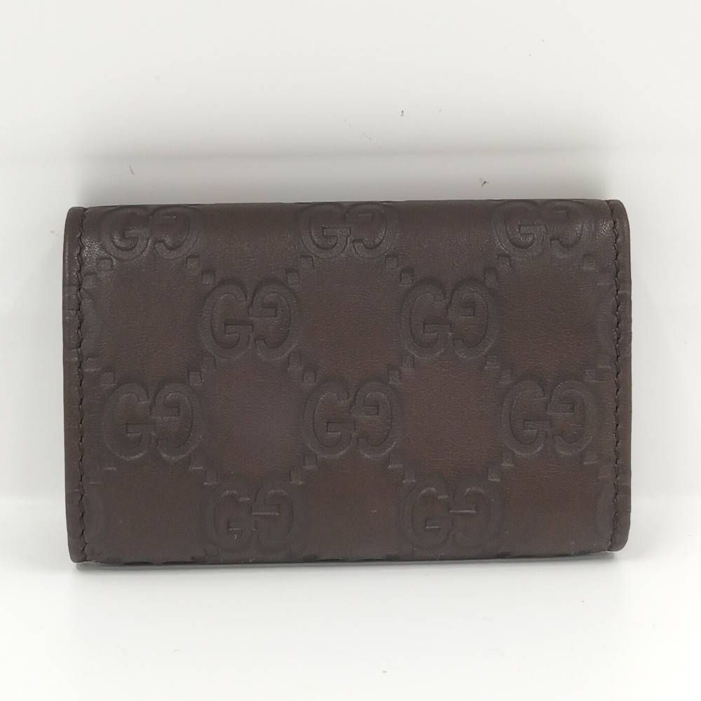 Gucci 6 Key Case Leather Brown Key Holder — view 3