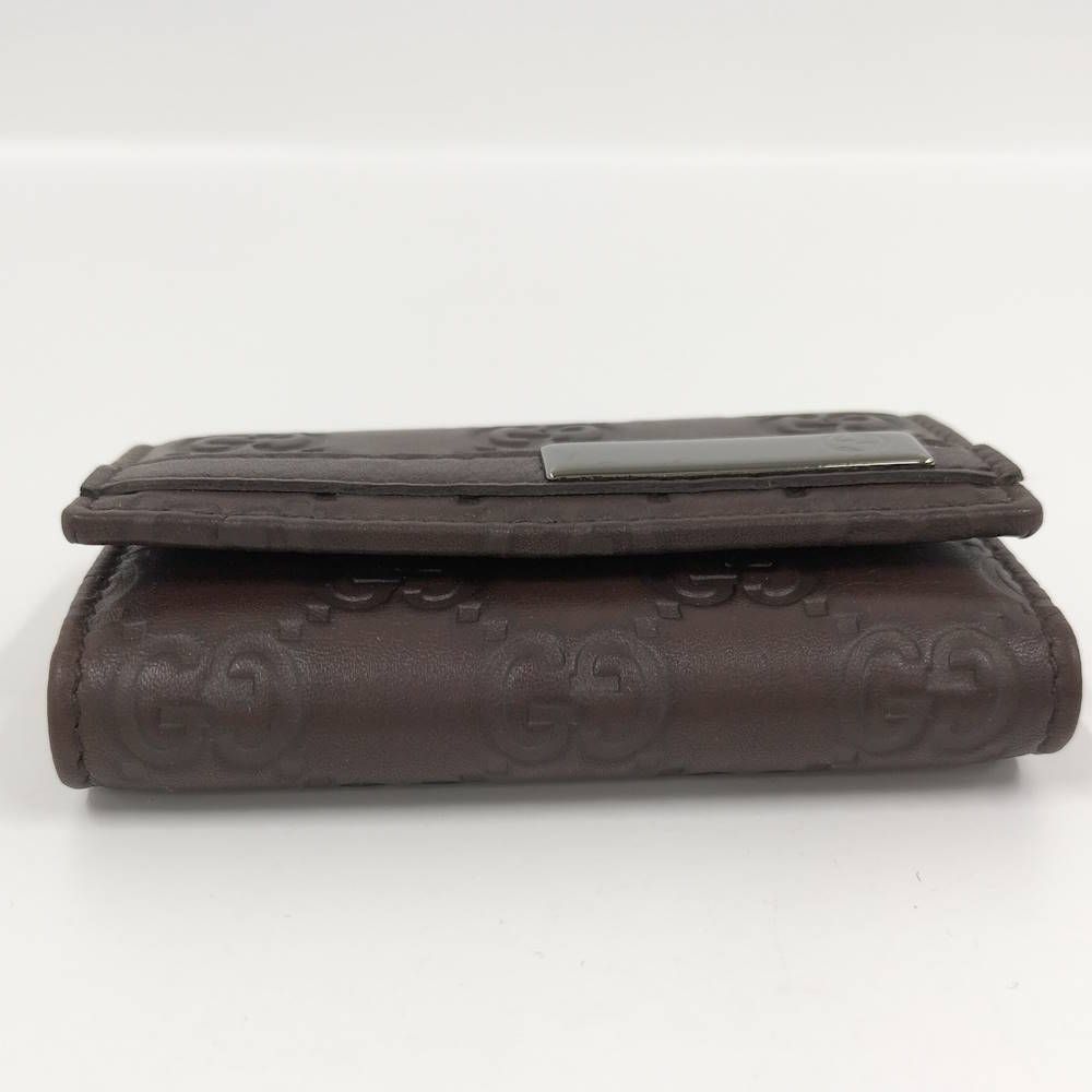 Gucci 6 Key Case Leather Brown Key Holder — view 5