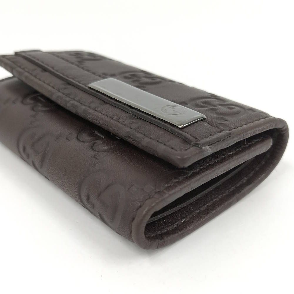 Gucci 6 Key Case Leather Brown Key Holder — view 6