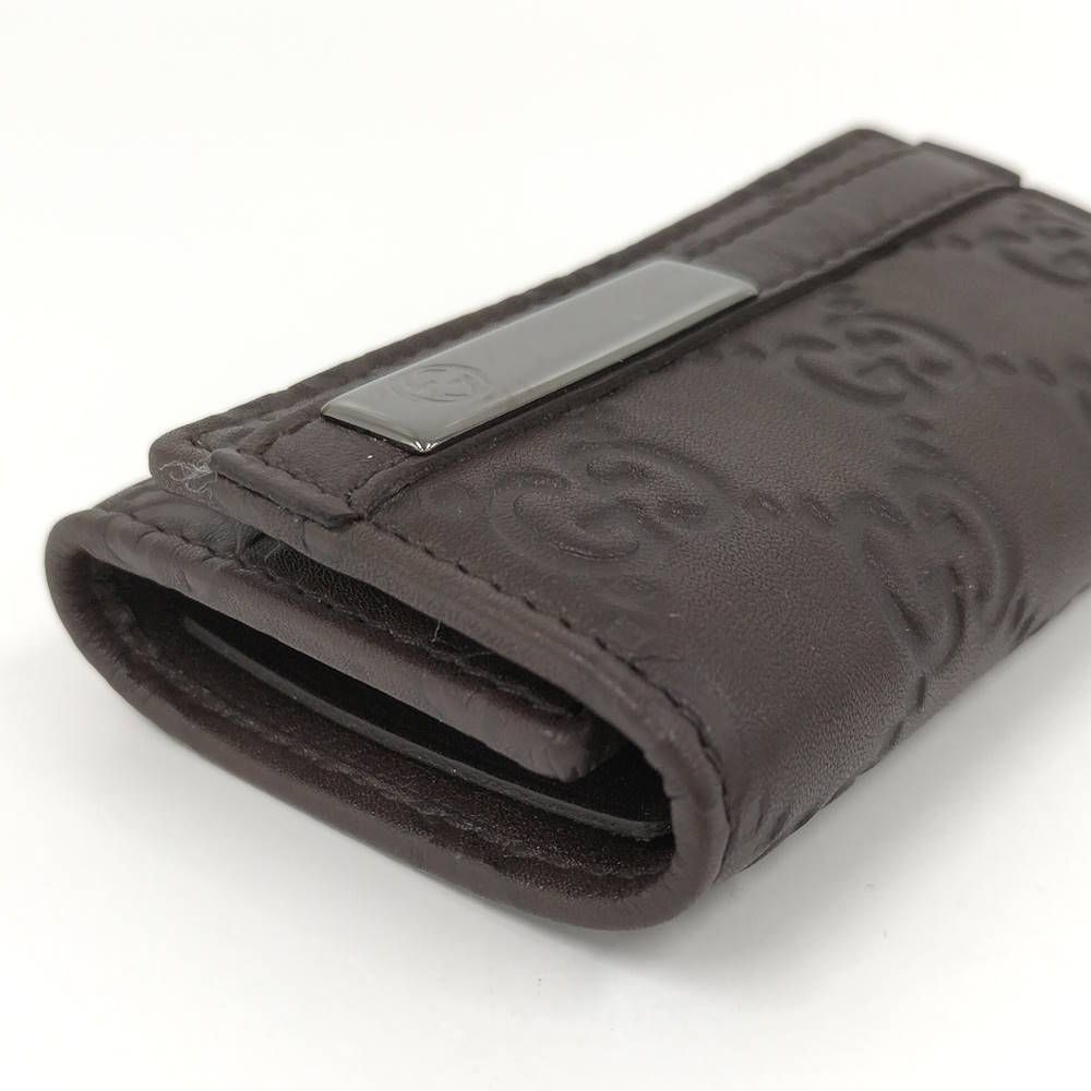 Gucci 6 Key Case Leather Brown Key Holder — view 4