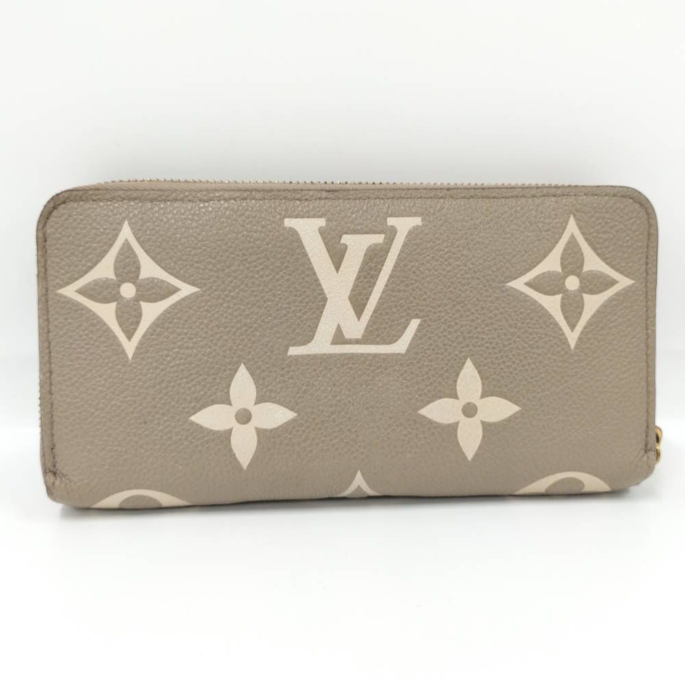 Louis Vuitton Zippy Wallet Monogram Empreinte Tourtreme Cream Beige — view 3