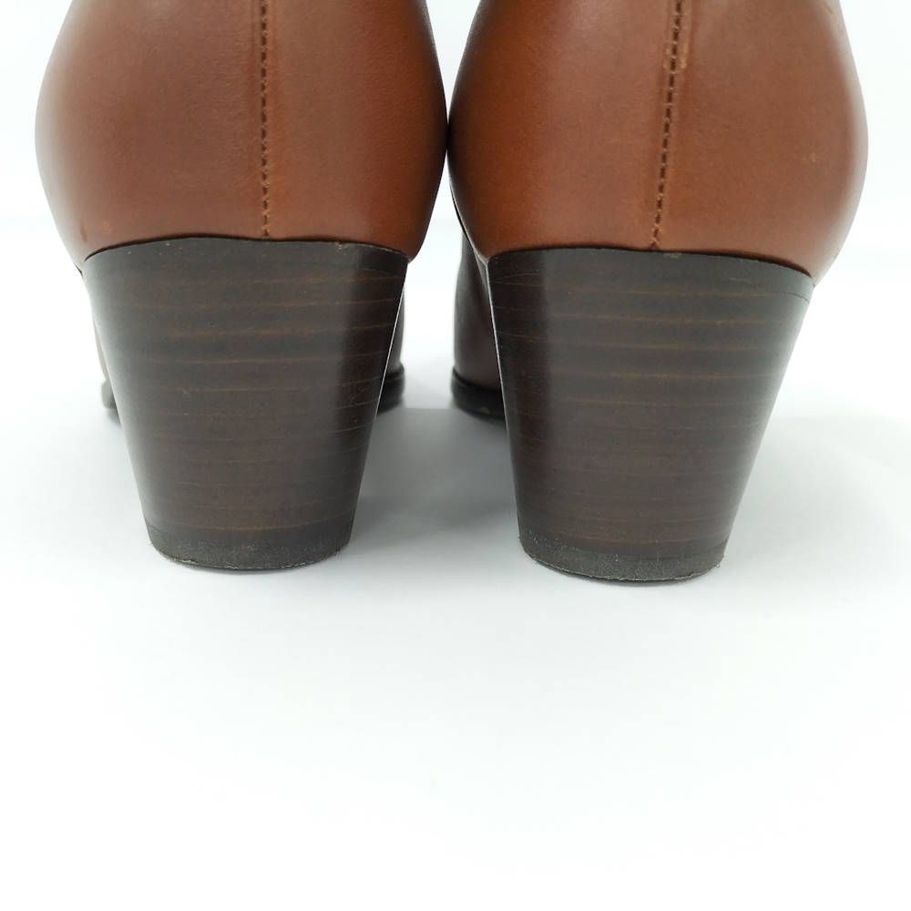 Celine Side Gore Boots Shoes Leather Brown — view 5