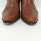 Celine Side Gore Boots Shoes Leather Brown — view 4