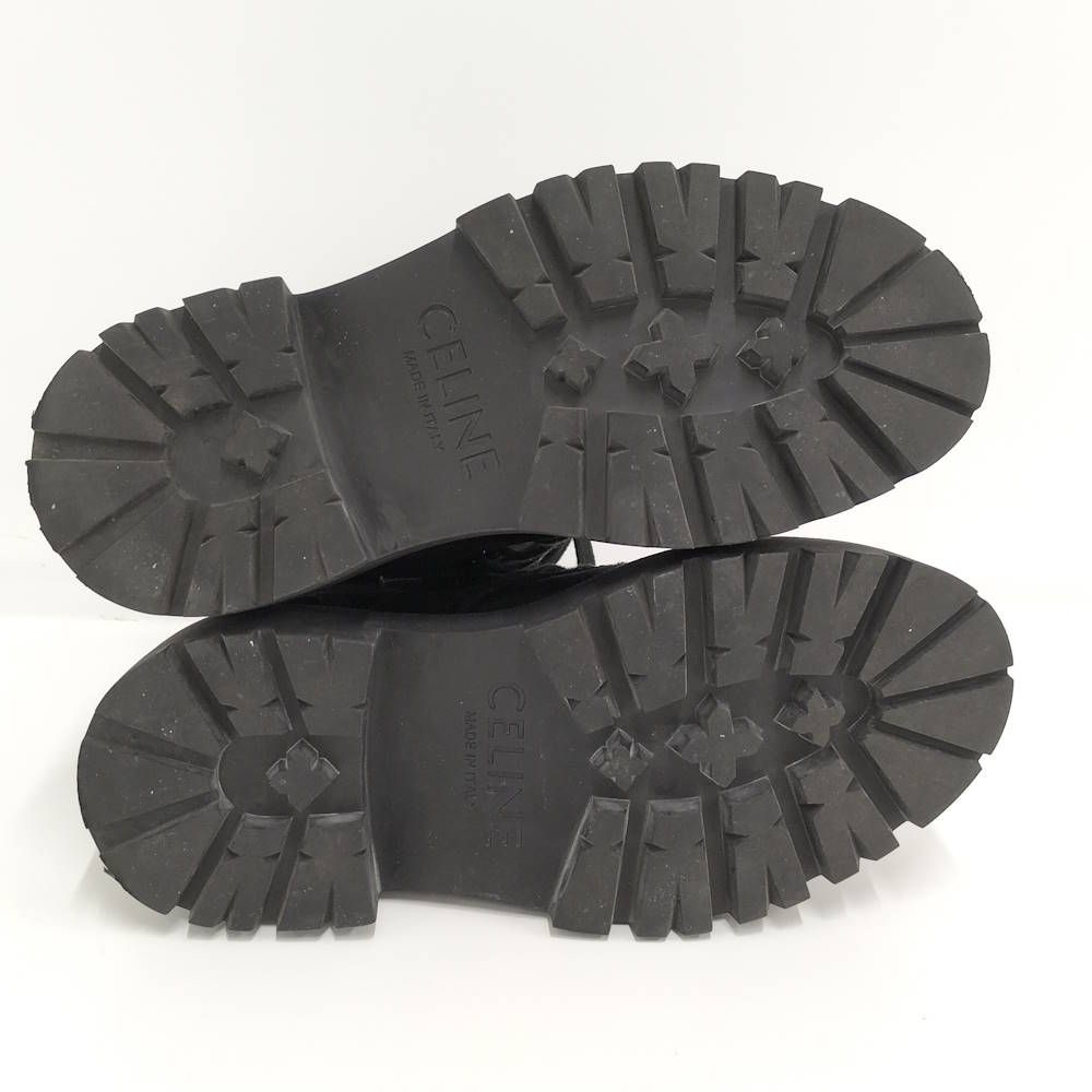 Celine Balki Boots Triomphe Nylon Canvas Black — view 9