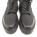Celine Balki Boots Triomphe Nylon Canvas Black — view 7