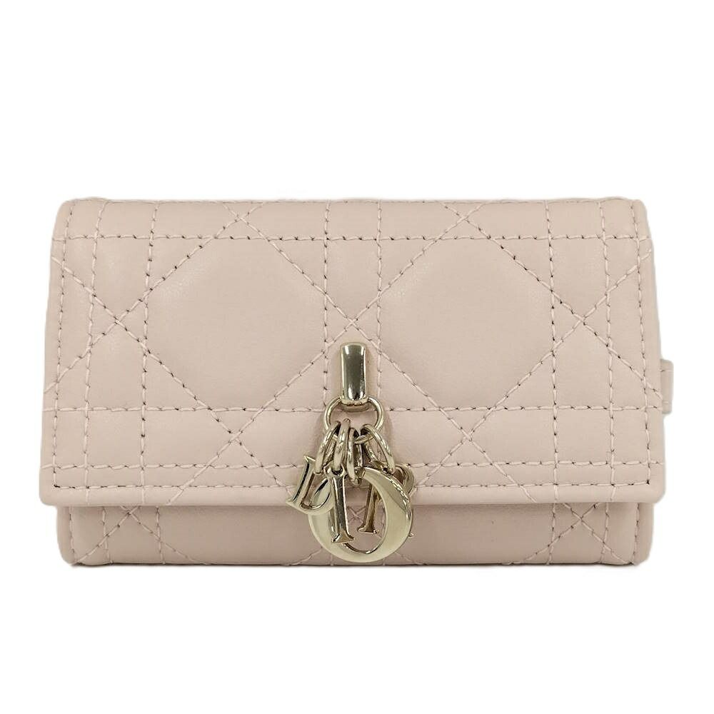 Dior Key Case Cannage Leather Key Holder