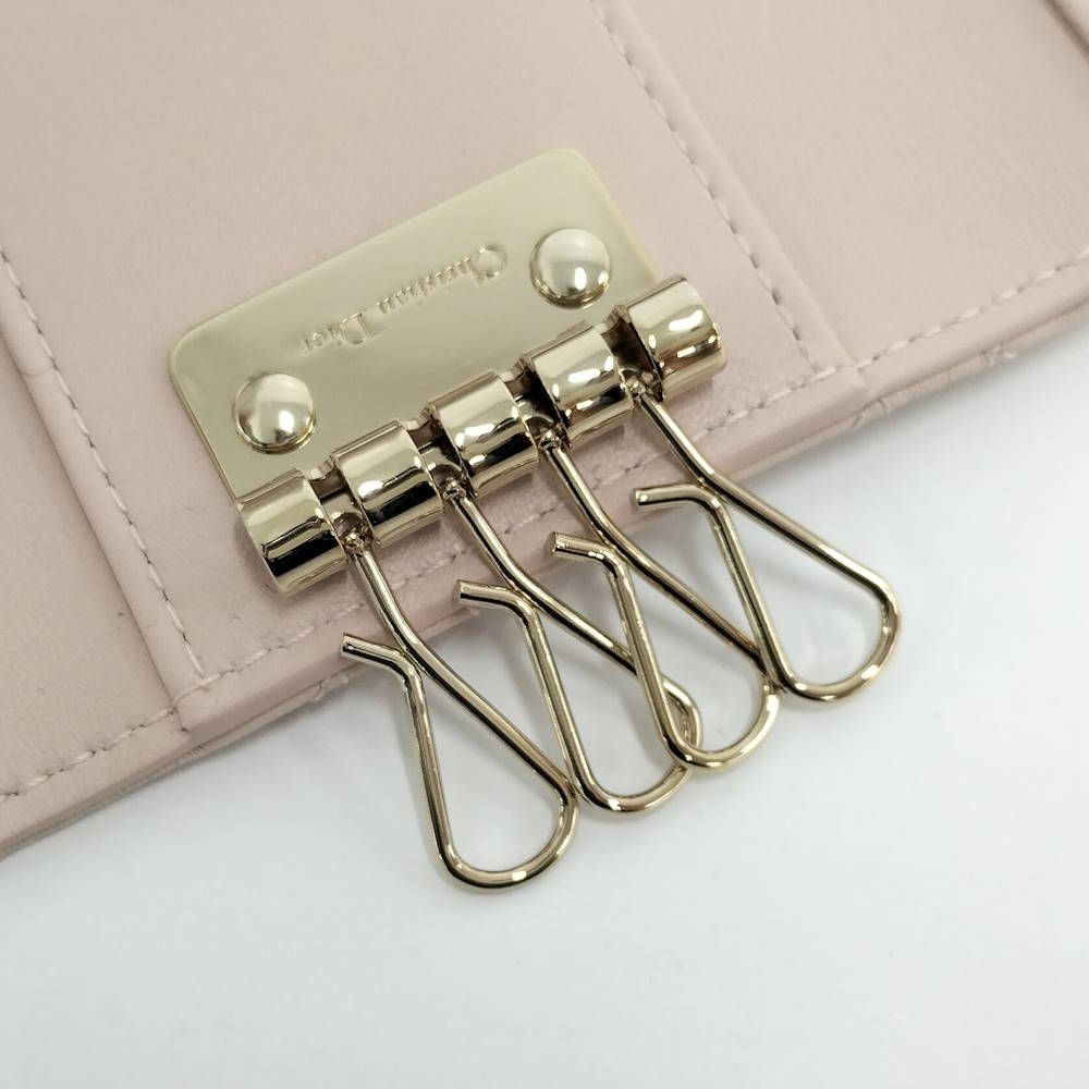 Dior Key Case Cannage Leather Key Holder — view 8