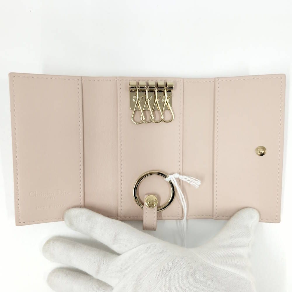 Dior Key Case Cannage Leather Key Holder — view 2