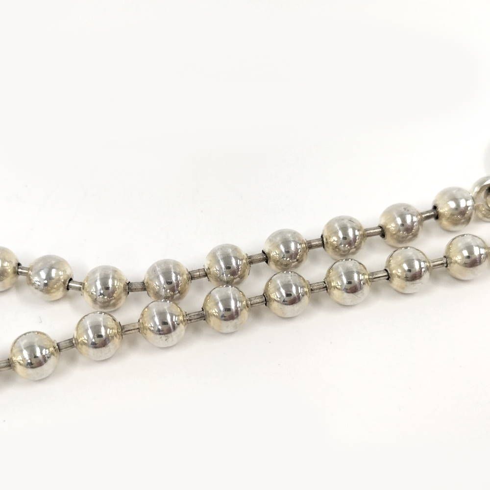 Gucci Ball Chain Bracelet Logo Silver — view 4
