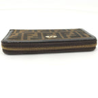 Fendi Zip Around Wallet Canvas Brown — view 5