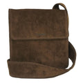Chanel Shoulder Bag Suede Brown