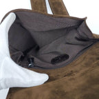 Chanel Shoulder Bag Suede Brown — view 8