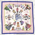 Hermes Scarf Carre 90 Hello Dolly Multicolor Pink