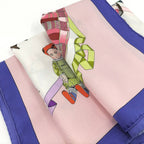 Hermes Scarf Carre 90 Hello Dolly Multicolor Pink — view 5