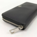 Gucci Wallet Zip Around Black Leather — view 6