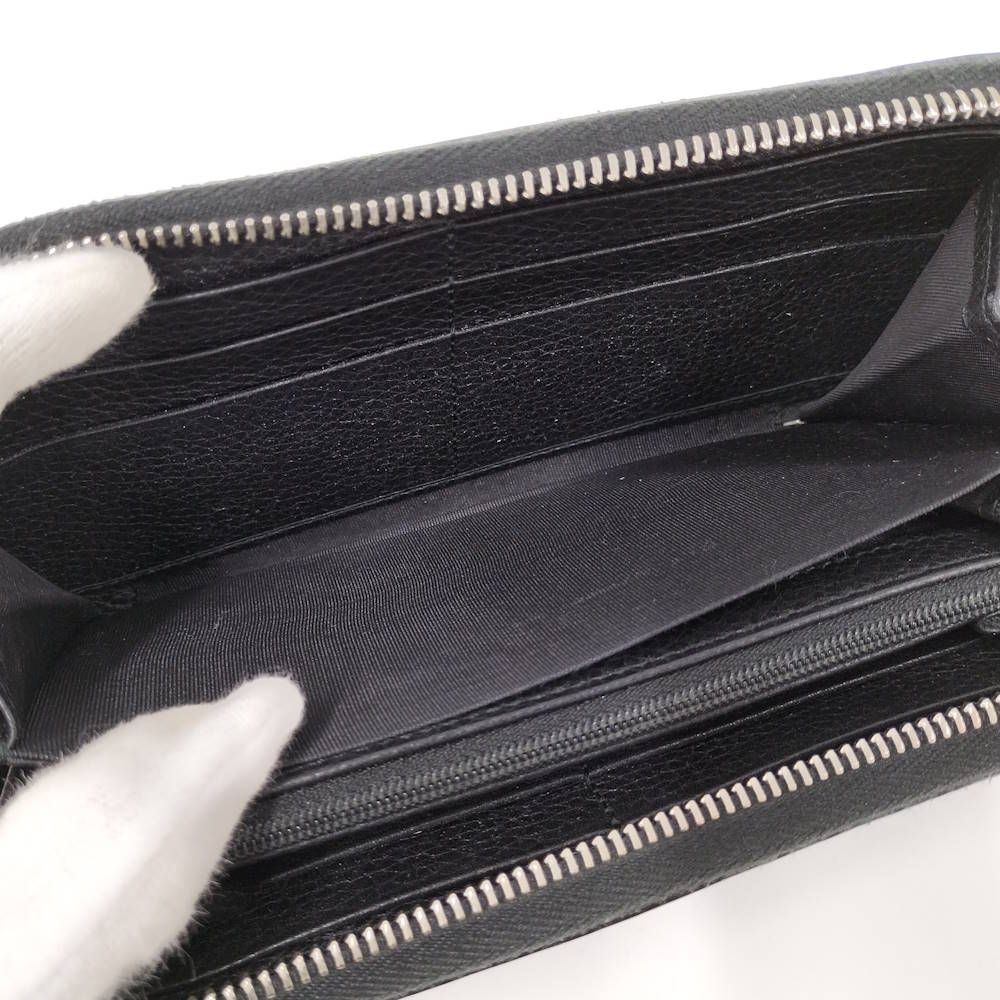Gucci Wallet Zip Around Black Leather — view 7