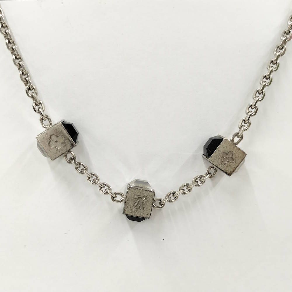 Louis Vuitton Collier Gamble Necklace Plated Silver — view 2