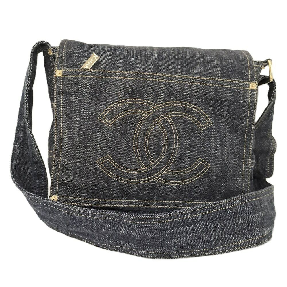 Chanel Spark Ring Denim CC Logo Messenger