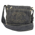 Chanel Spark Ring Denim CC Logo Messenger