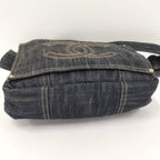 Chanel Spark Ring Denim CC Logo Messenger — view 4