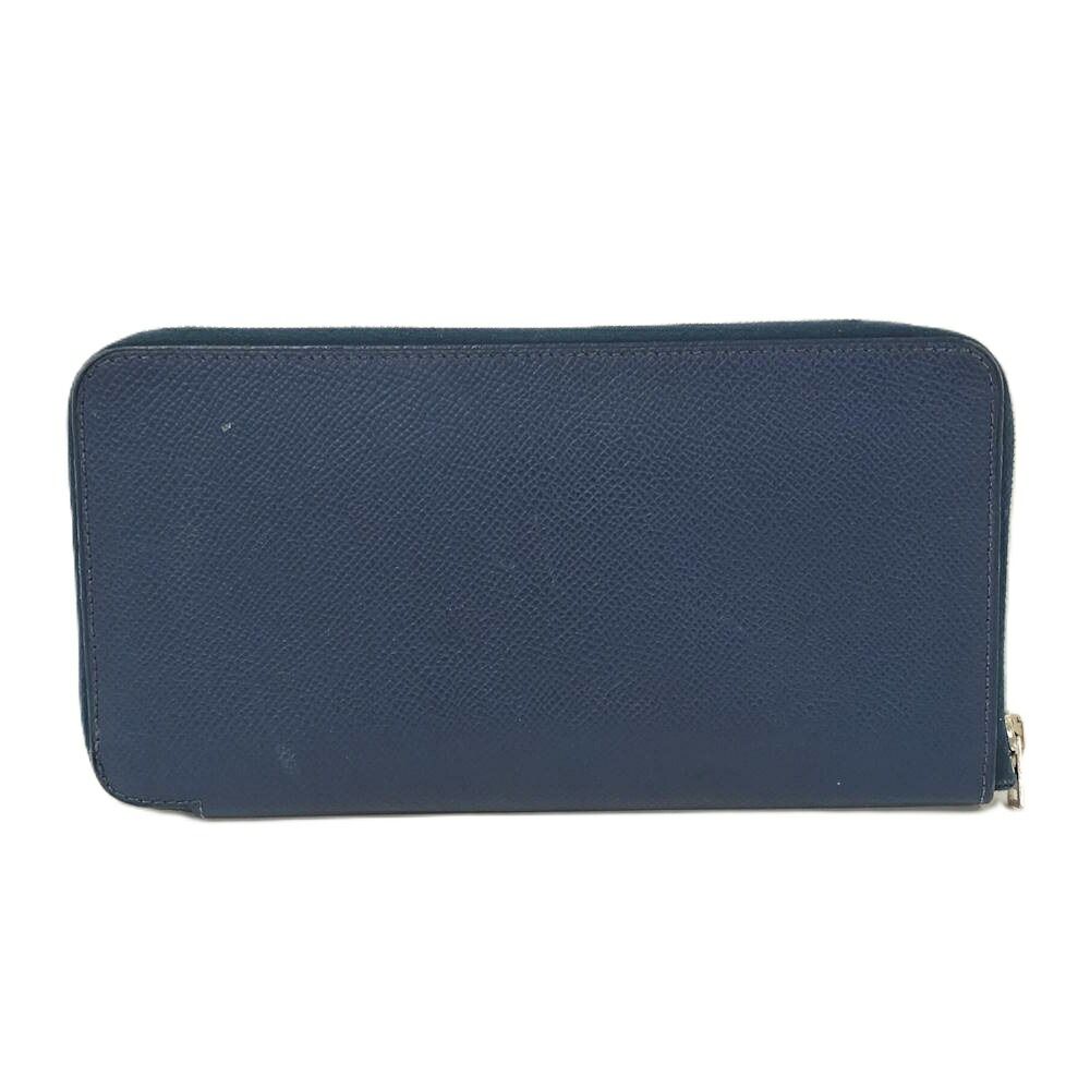 Hermes Azap Long Silk in Wallet Leather Navy