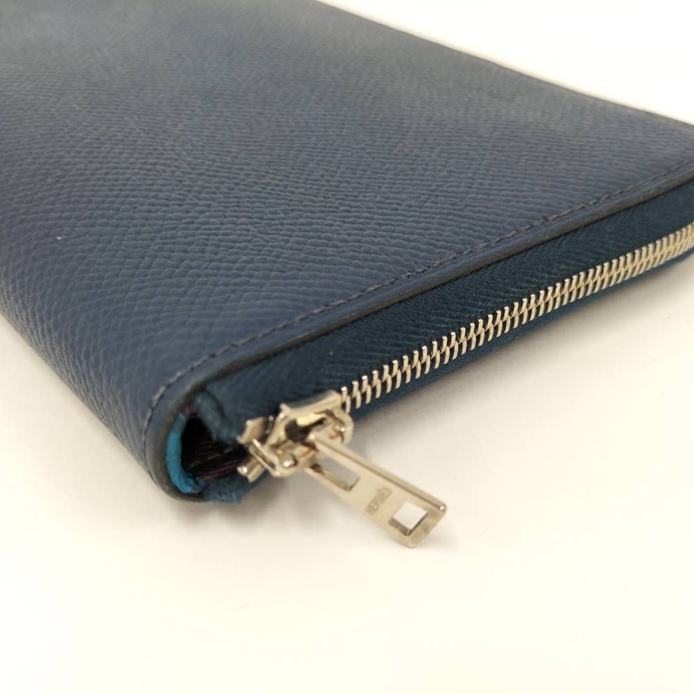 Hermes Azap Long Silk in Wallet Leather Navy — view 4